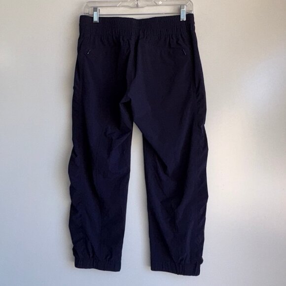 ATHLETA La Viva Ruched Cropped Jogger Pants Size 2 Navy - Picture 6 of 13
